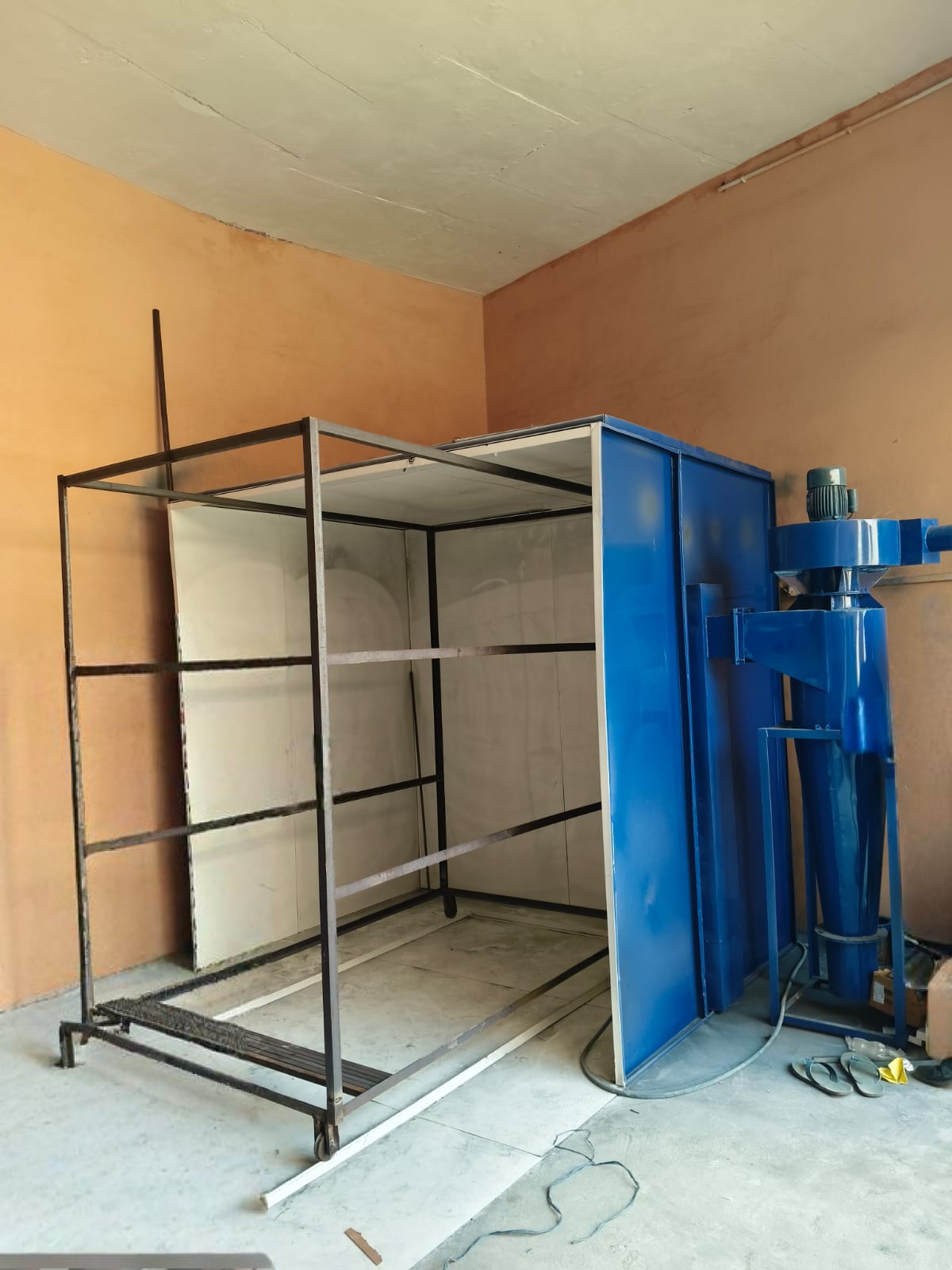 One Side Open Powder Coating Spray Booth
